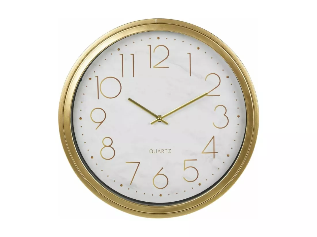 Table d'appoint avec horloge doré