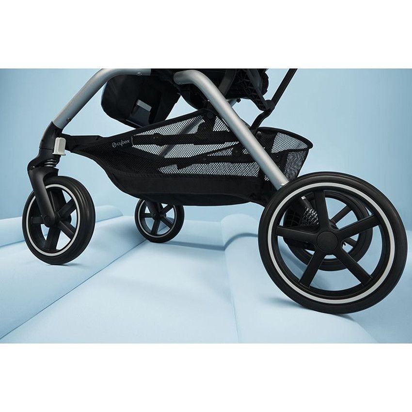 Poussette Eezy S Twist+ 2 - Châssis Black - Lava Grey - Ecru