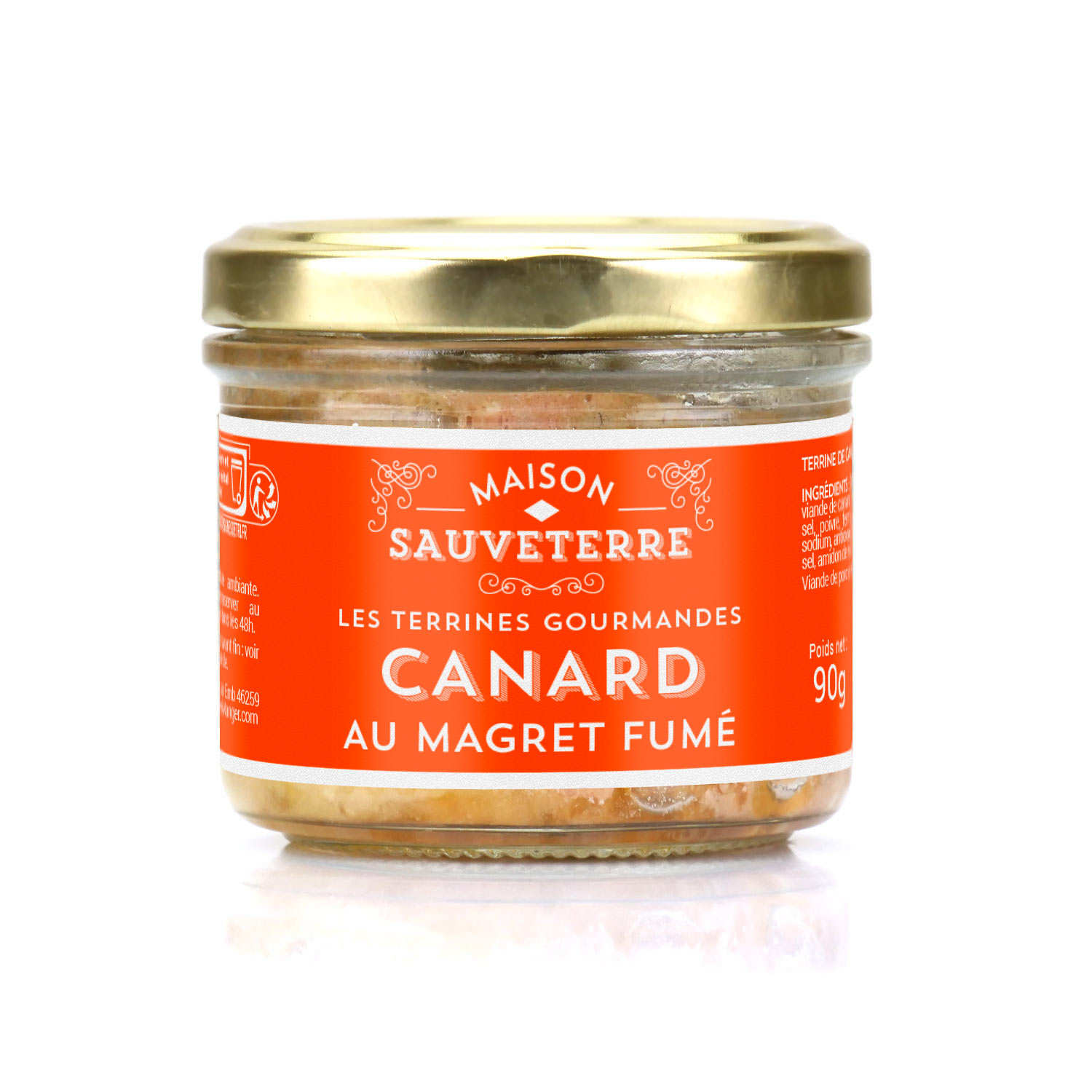 Terrine gourmande de canard au magret fumé