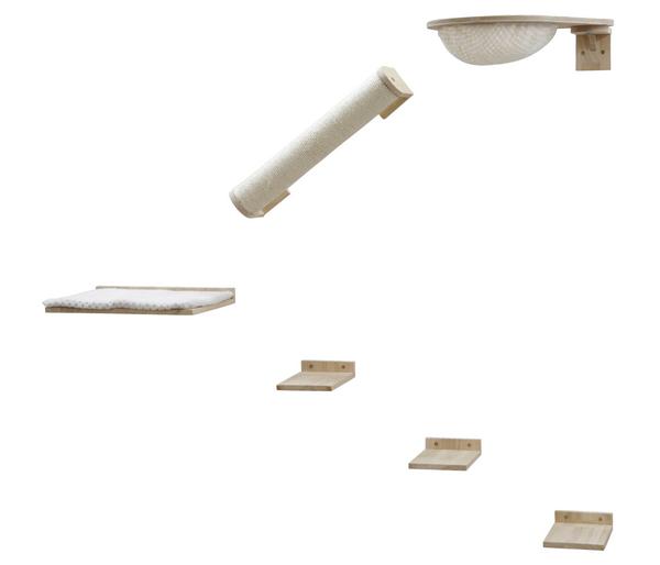 KERBL Pet Kletterwand Rocky, 6-teilig