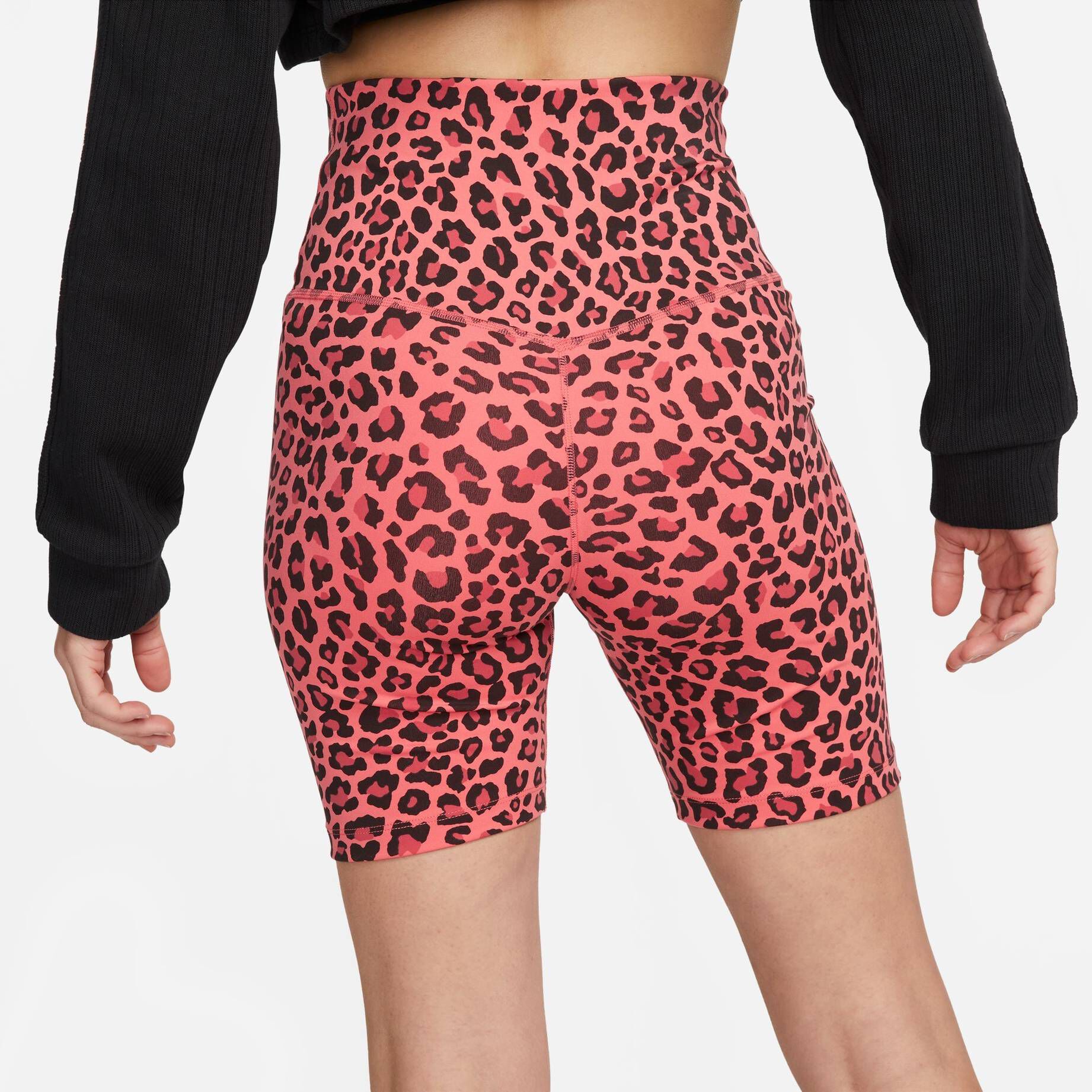 Nike| Damen Trainingstights NK ONE 7IN SHORT LEOPARD kurz