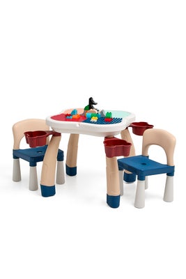 Cloudberry Castle Aktivitetsbord med Stoler, Blue