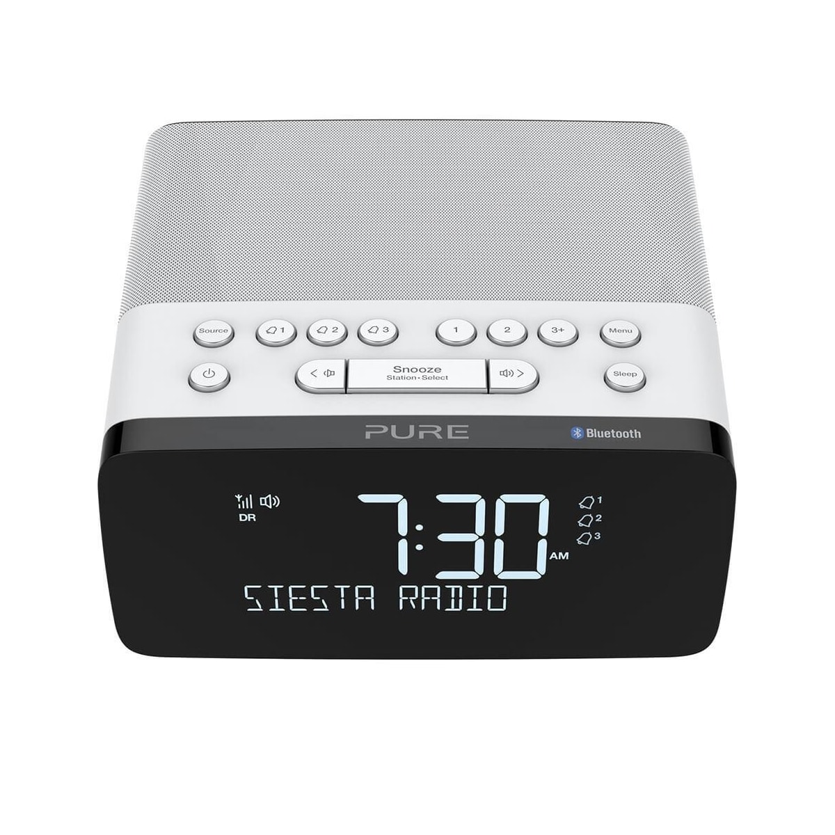 PURE FM/DAB/DAB+/BT/Qi Siesta Charge Klokkeradio Polar
