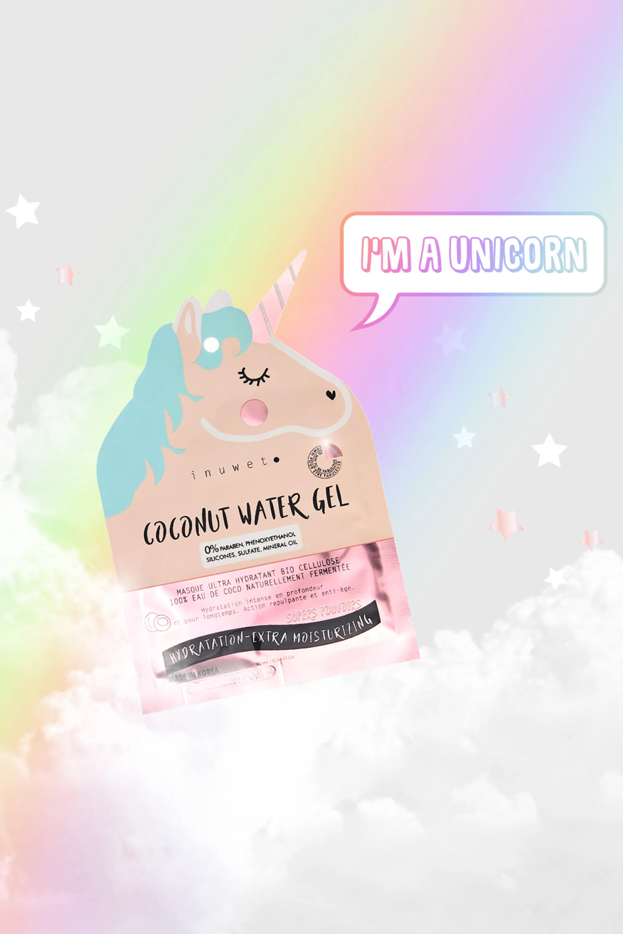 Inuwet (In Unicorn We Trust) Masque visage hydratation-30 ml