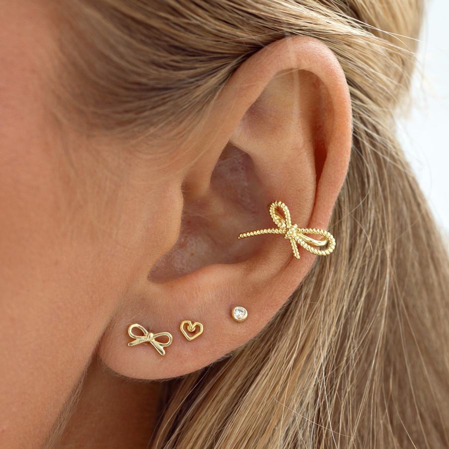 Timi Of Sweden Orla Small Crystal Stud Earrings Gold