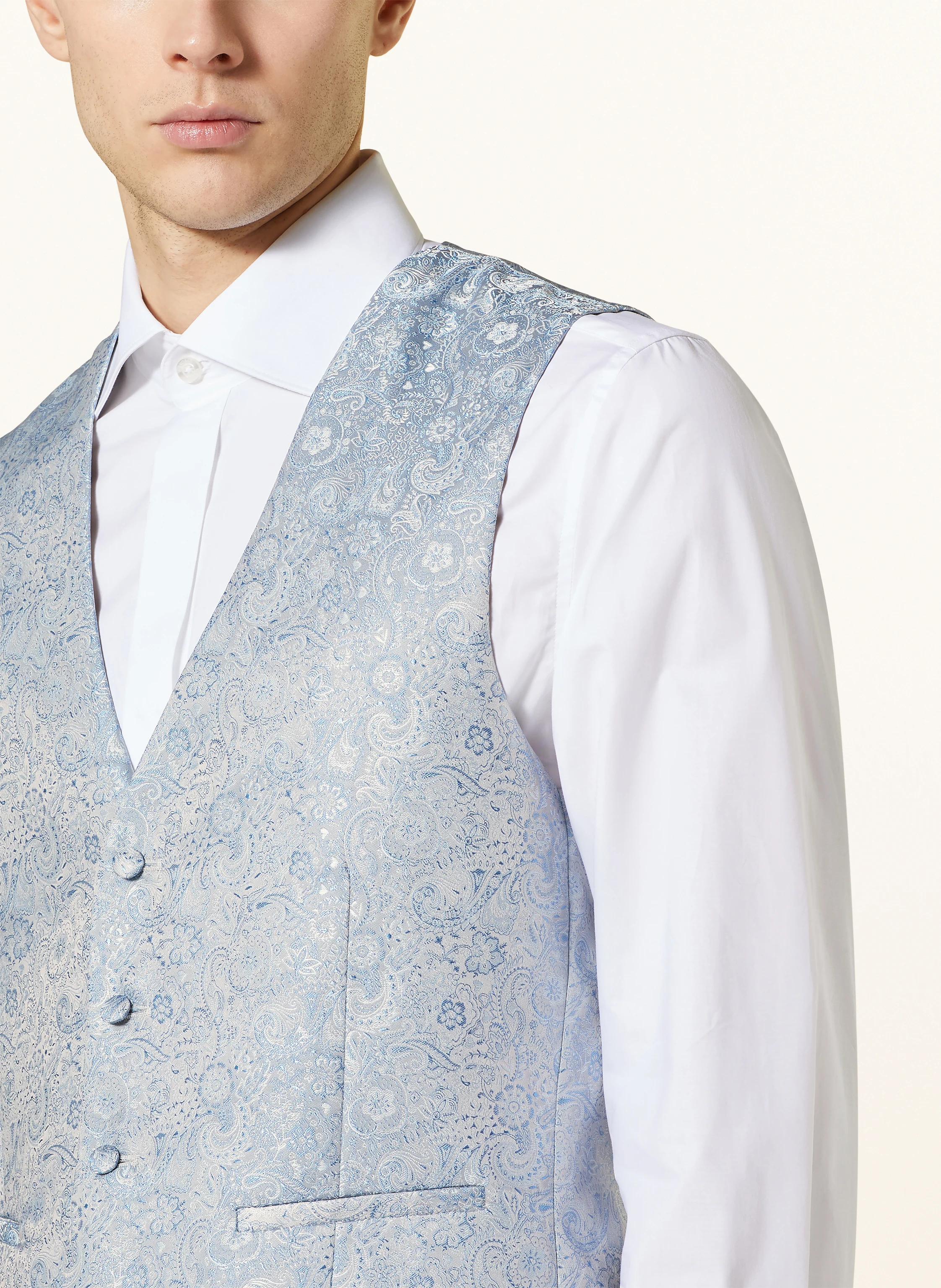 WILVORST Anzugweste Extra Slim Fit