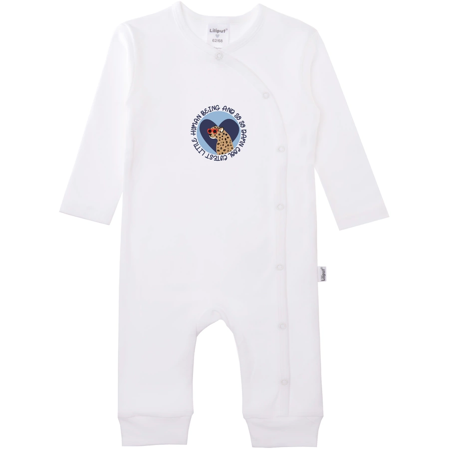 Liliput Jumpsuit im 2er Set Handle with love and care weiss hellblau