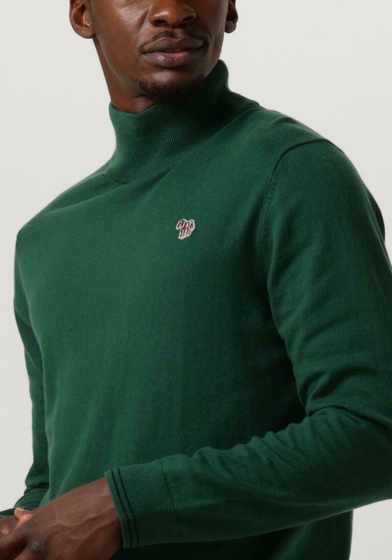 PS PAUL SMITH groene ps paul smith coltrui mens sweater roll neck zeb bad