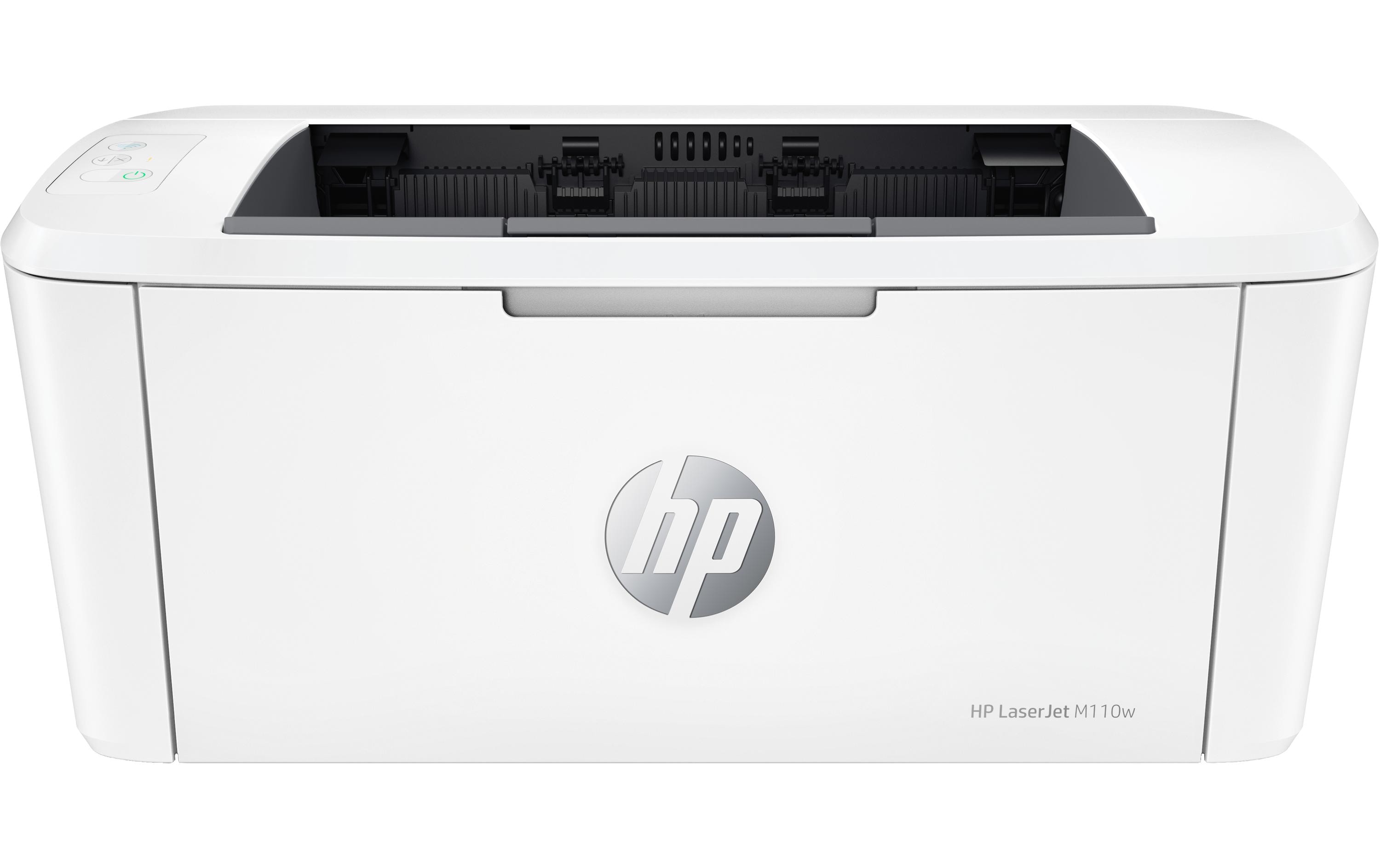 Drucker LaserJet M110wNetzwerk- und WLAN-fähiger Monolaser-Drucker