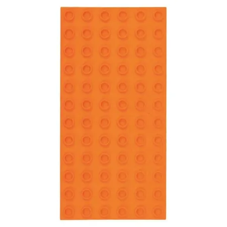 Strictly Briks Big Briks Grundplatten 2 Stück, je ca. 10 x 19 cm, 6 x 12 Noppen, orange