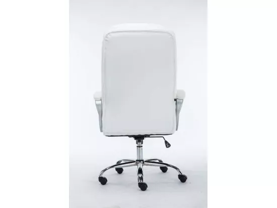 Chaise de bureau - Similicuir - Blanc - XXL Vancouver