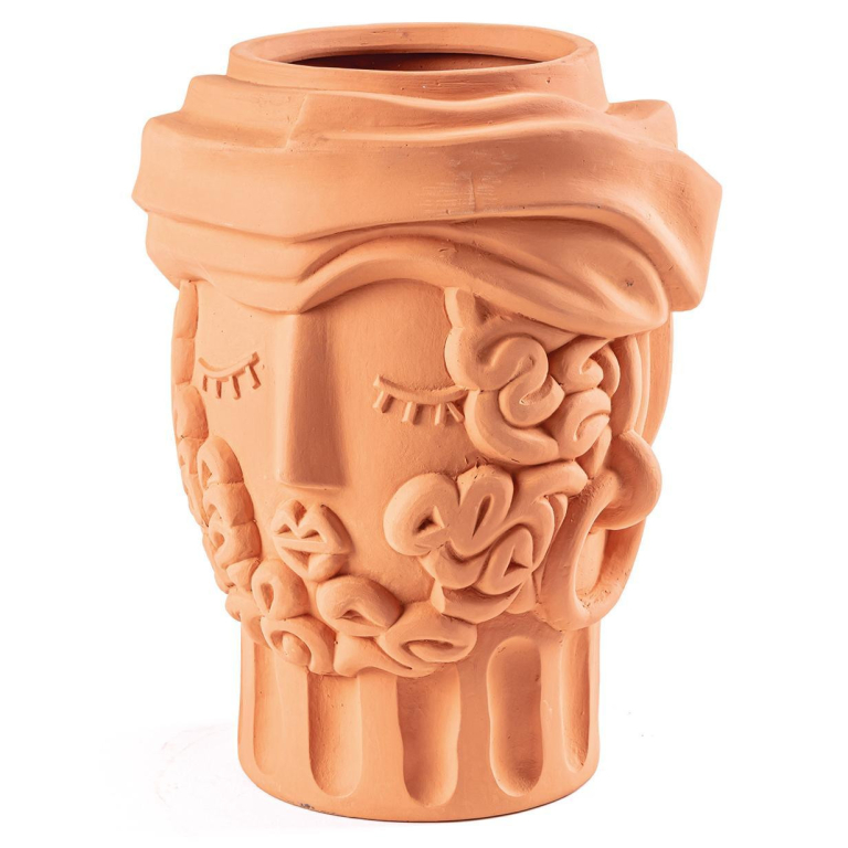 Seletti Magna Graecia Man bloempot terracotta