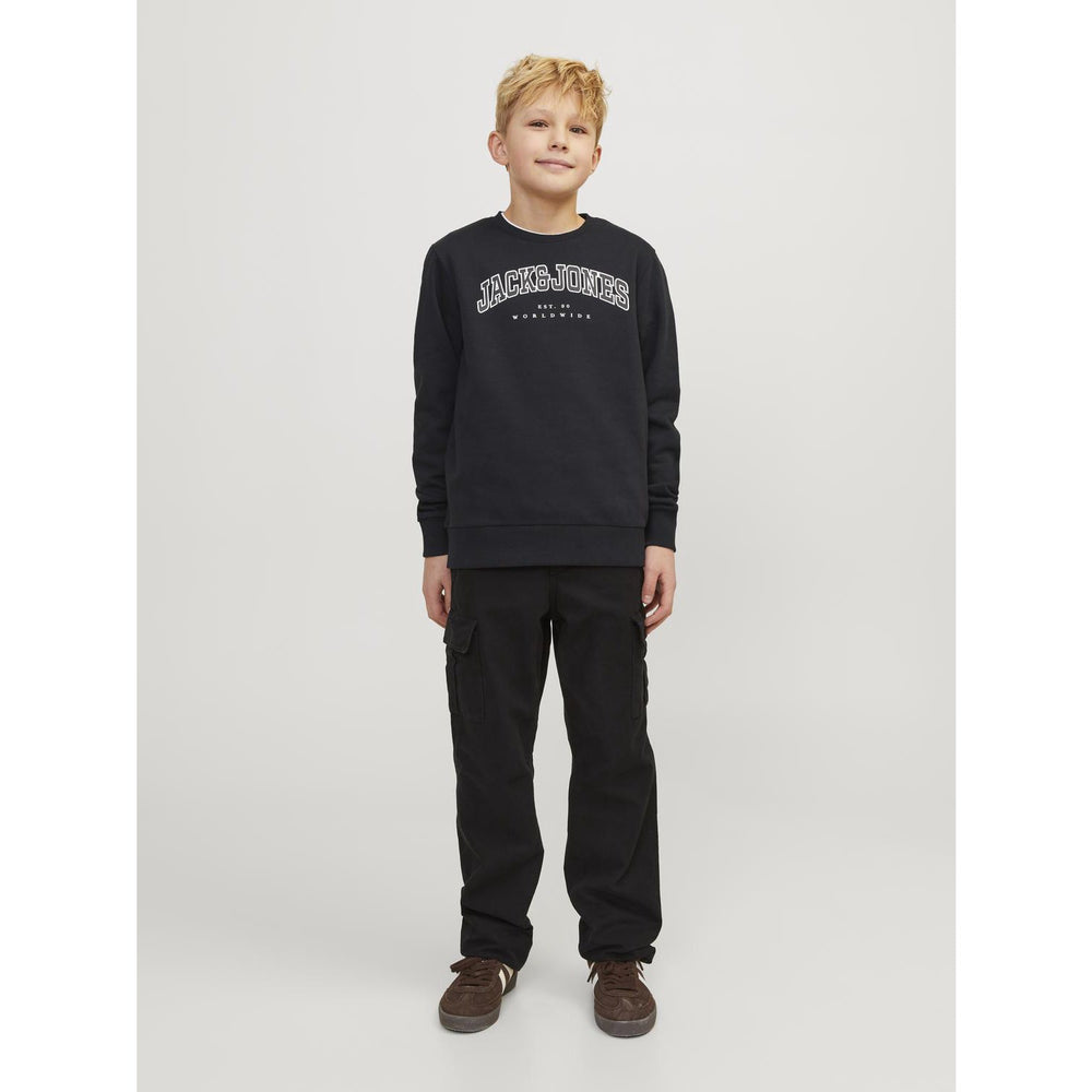 Køb Jack & Jones Junior Black caleb Varsity Sweatshirt