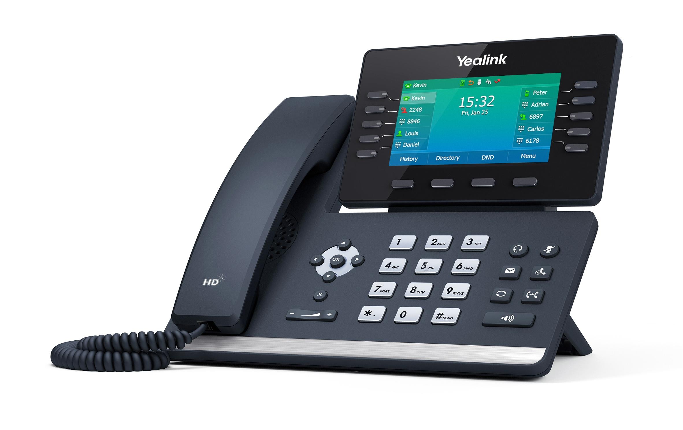 Tischtelefon SIP-T54W Grau<br>Prime Business Phone für optimale Desktop-Produktivität