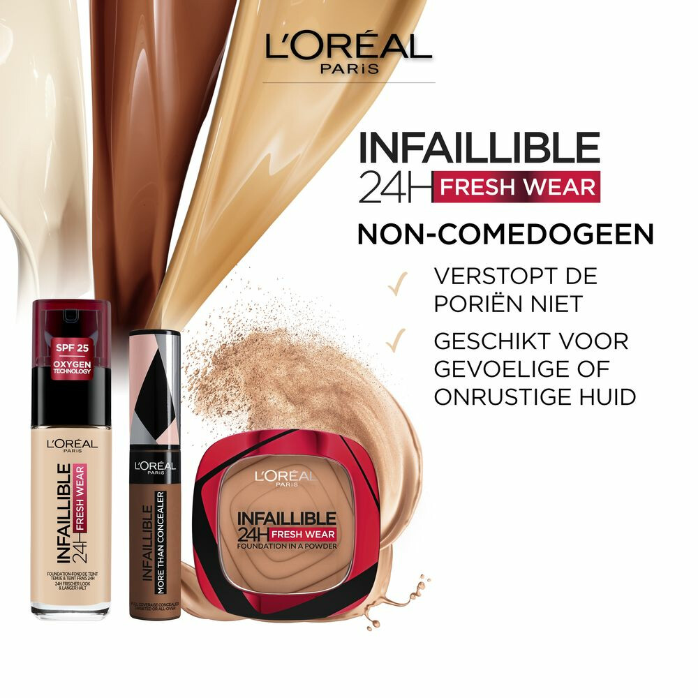 L'Oréal Infaillible 24H Fresh Wear Foundation Poeder 130 True Beige8 gr