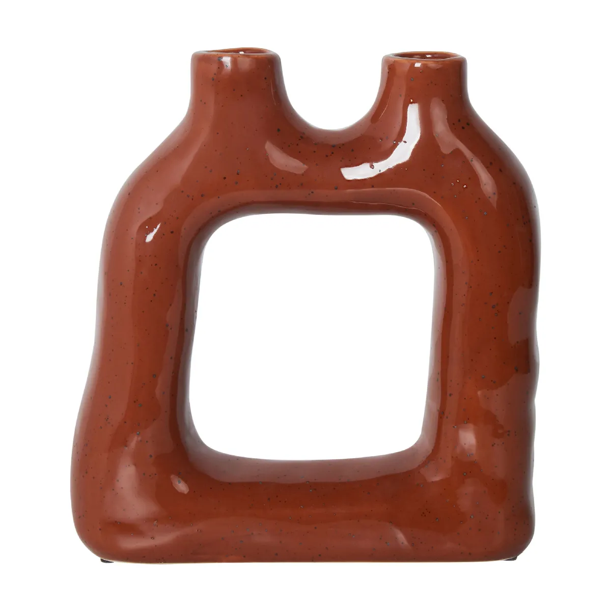 Beliani Vase Mullet Marron 28cm