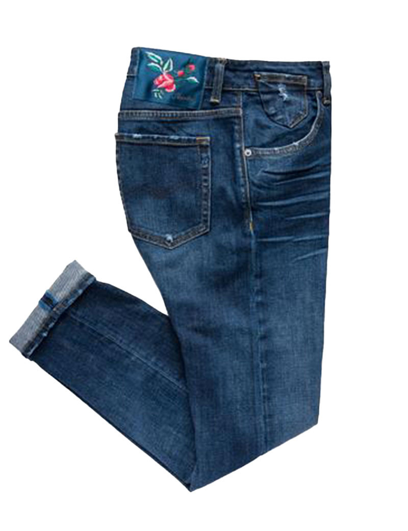 REPLAY PANTALON FEMME SLIM BOYFIT MARTY MEDIUM BLUE 009