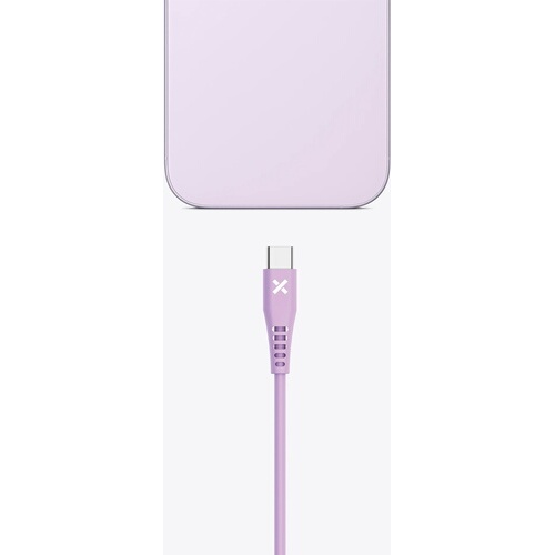 Câble téléphone portable Wefix USB-C vers USB-C 1M Violet
