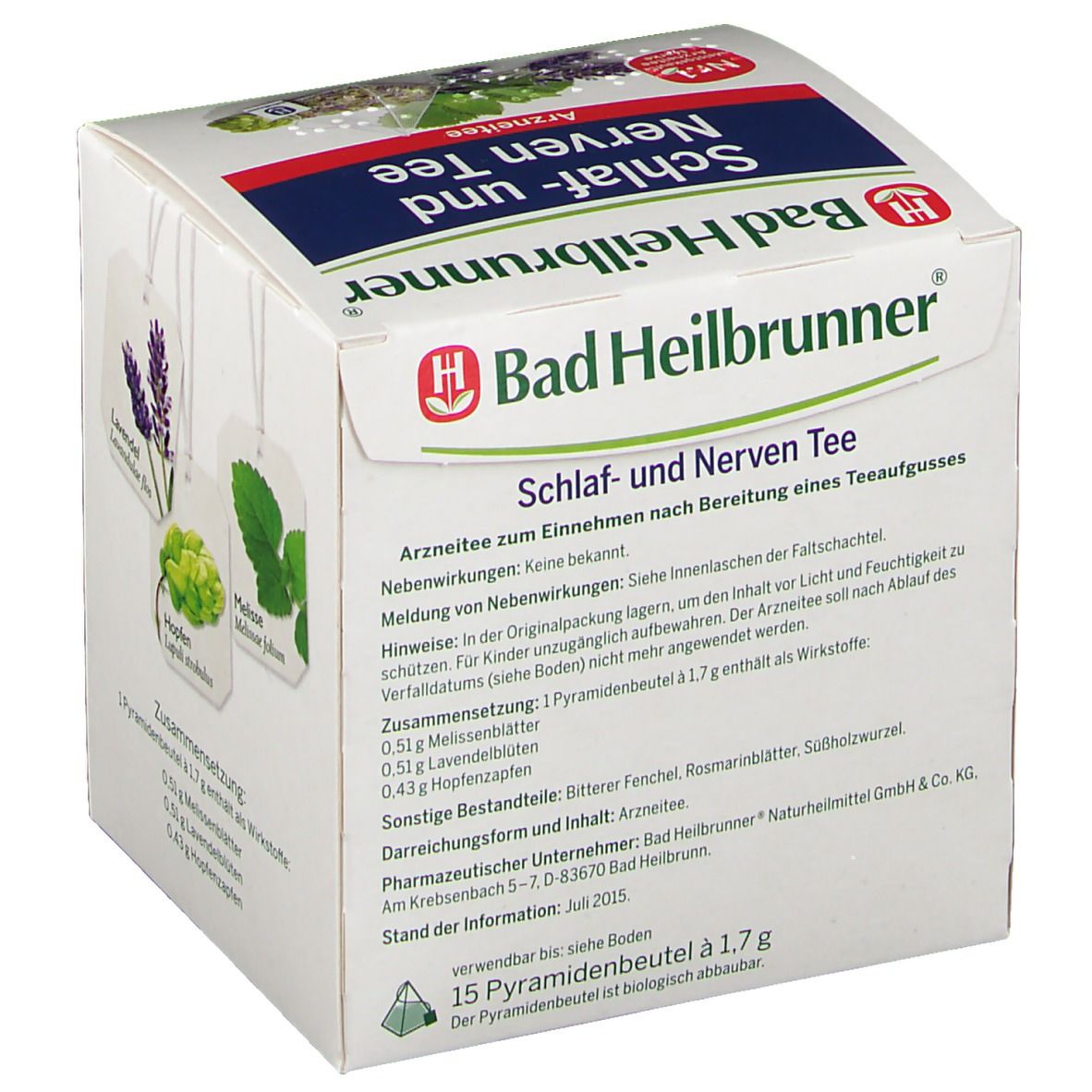 Bad Heilbrunner® Schlaf- und Nerven Tee
