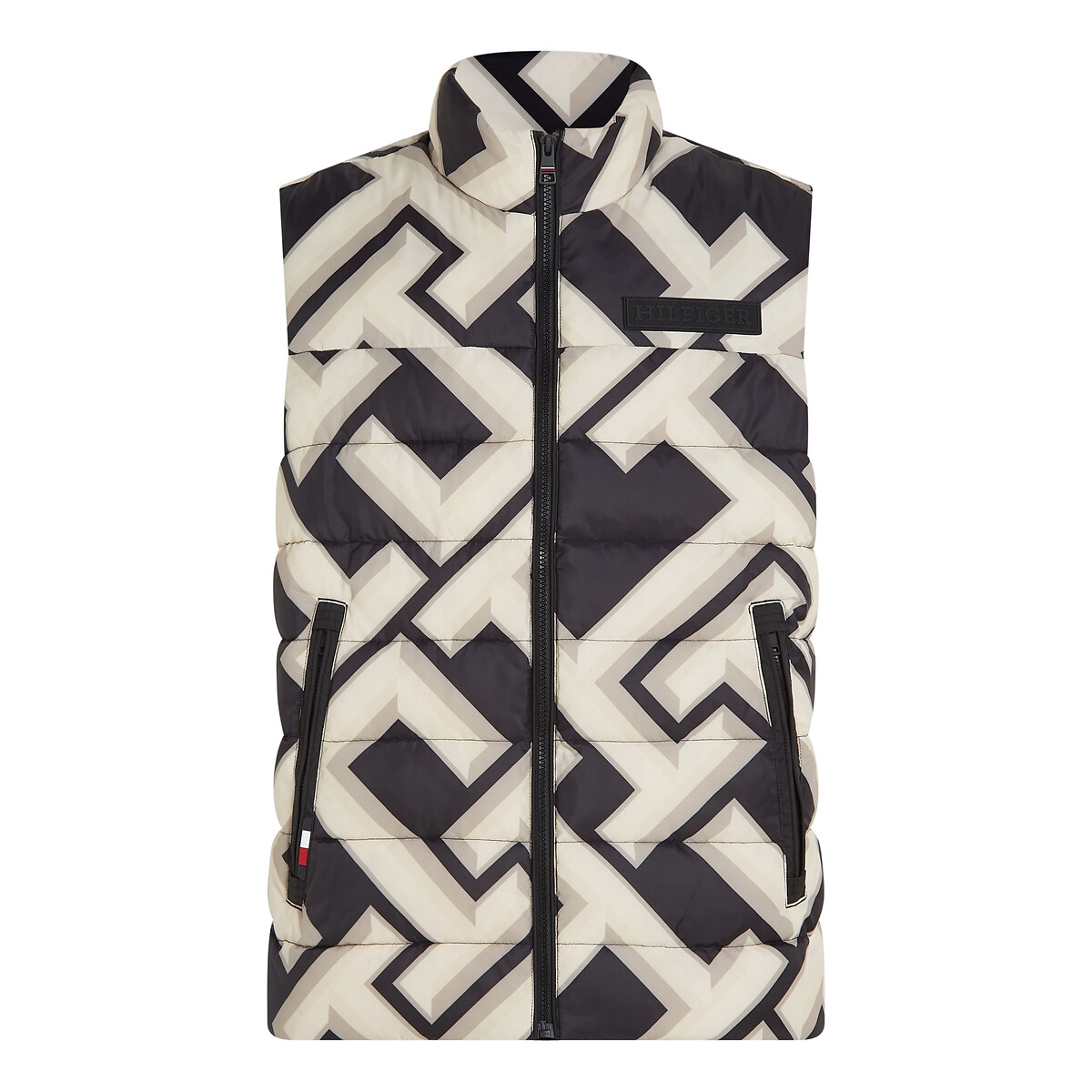 TOMMY HILFIGER<br>Colete estampado com monograma de Nova York