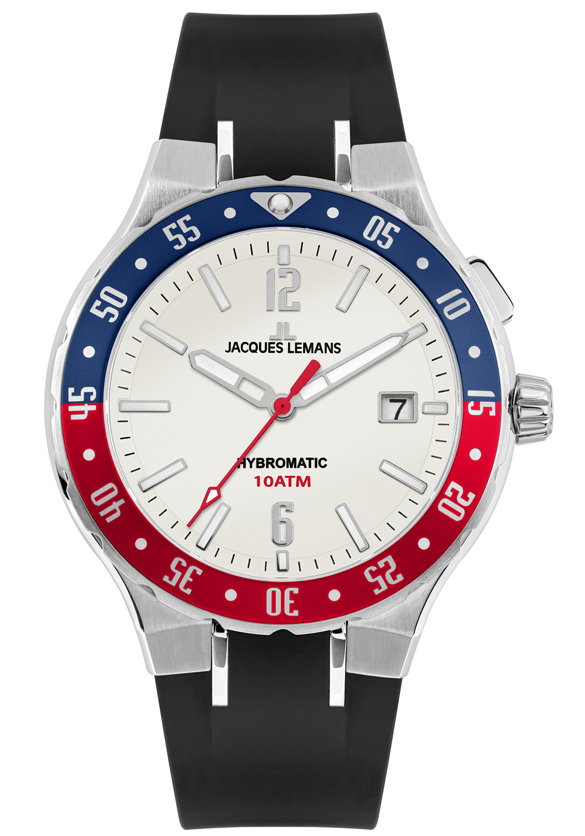 Jacques Lemans Unisex Hybromatic steel blue red 1-2109B