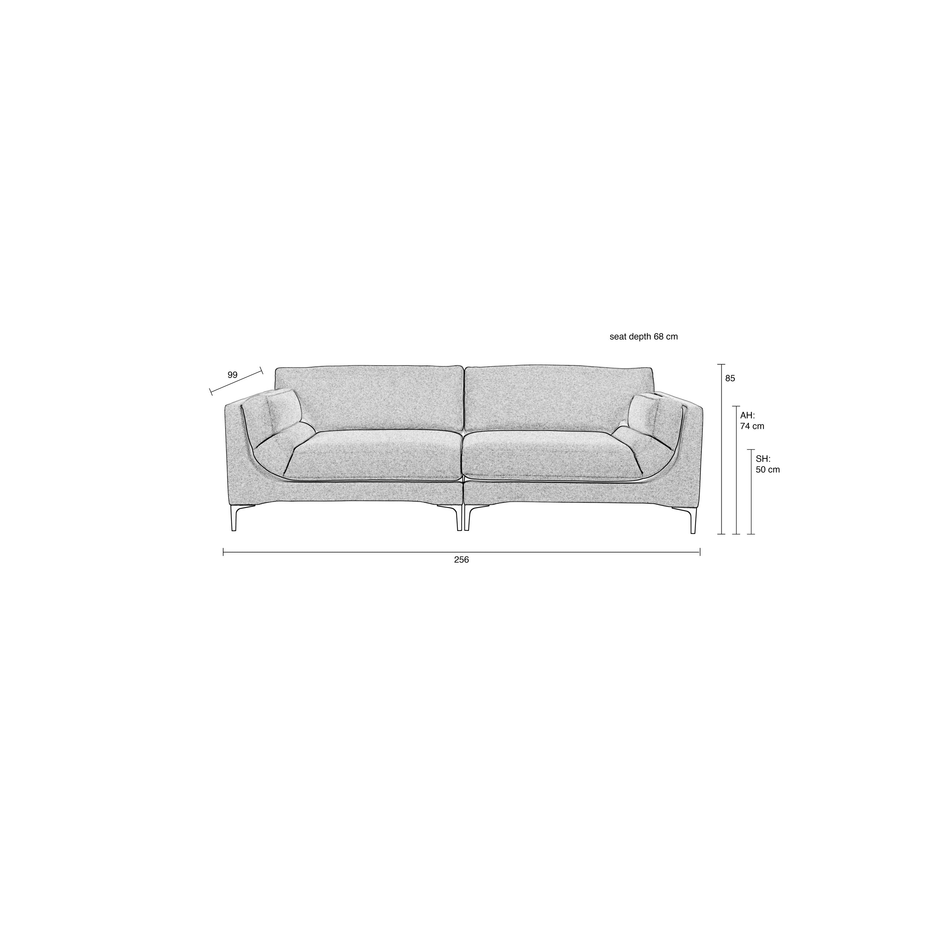 Zuiver Balcony 3-zitsbank Beige