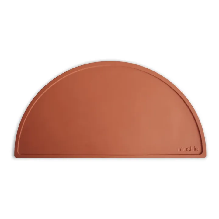 Mushie Set de table en silicone | Terracotta