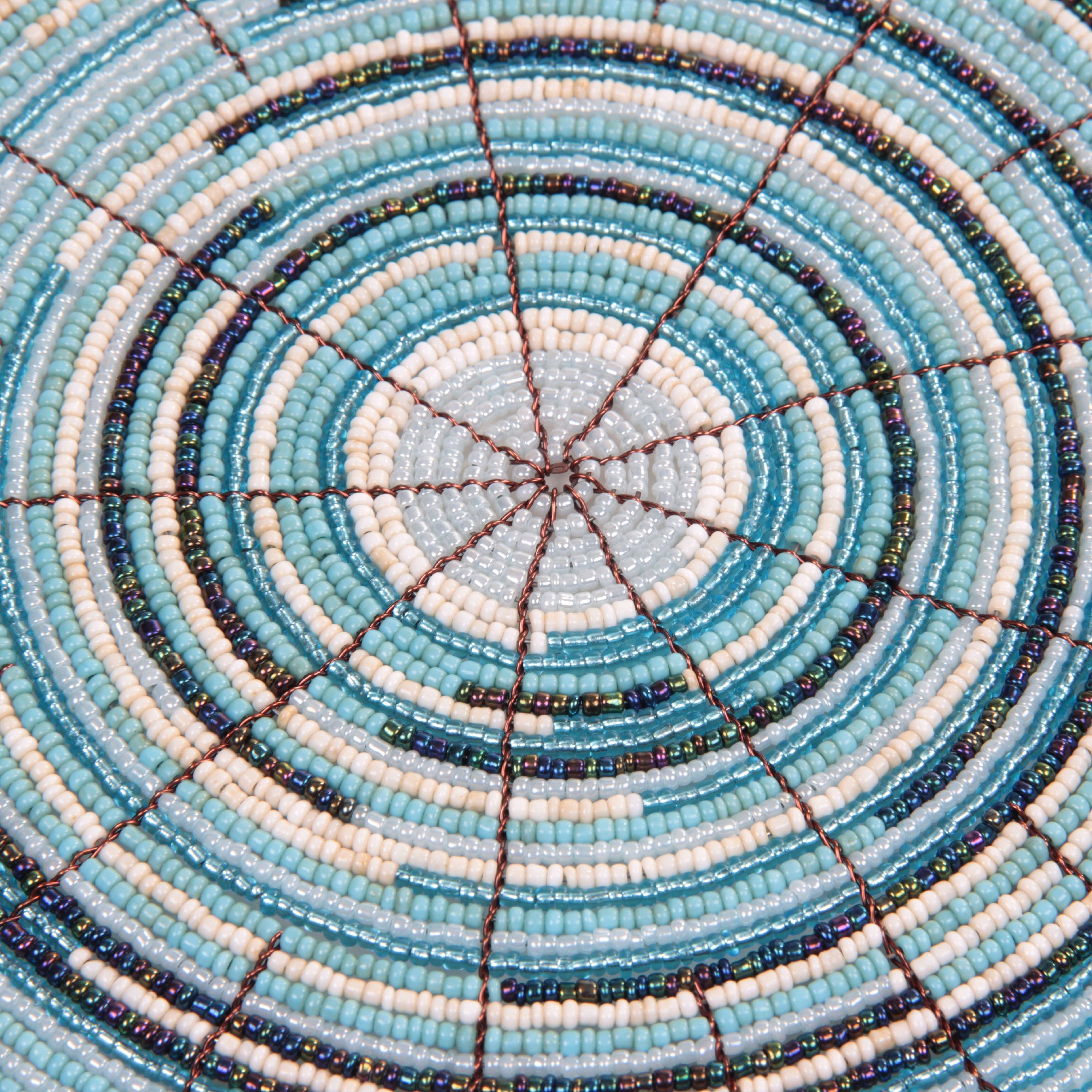 Glasperlenablage, türkis, multicolor, Ø 30 cm zu 12,80