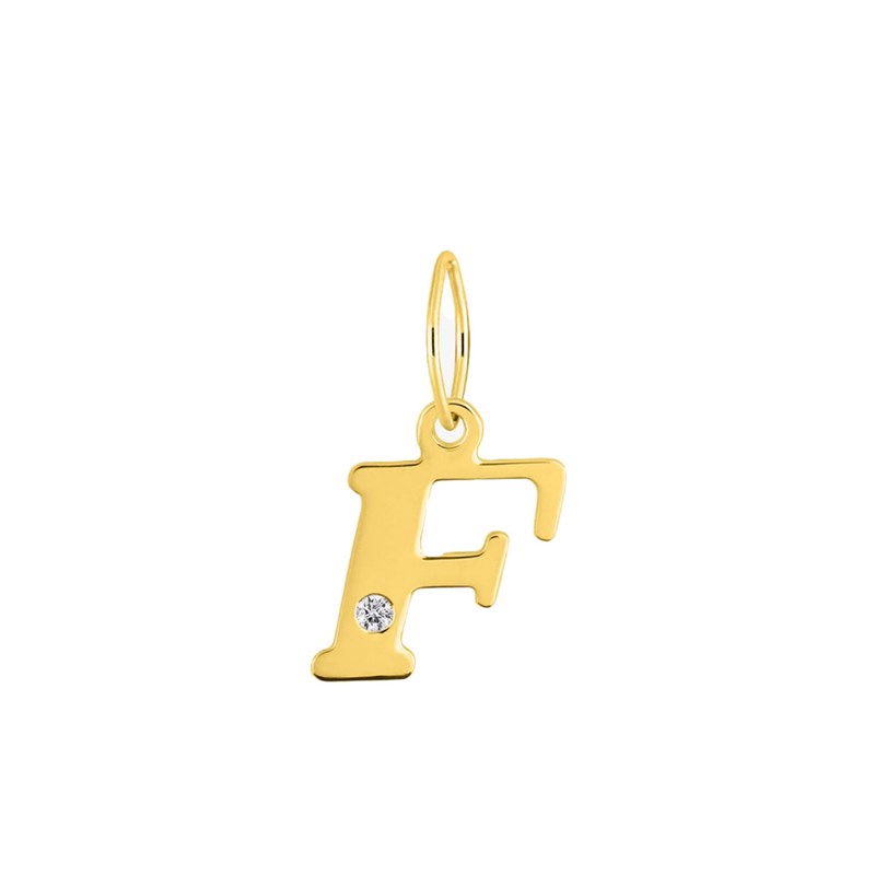 Pendentif Femme - Or 18 Carats - Diamant 0.01 Carats