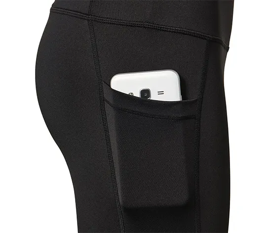 3/4-Sporttight, schwarz