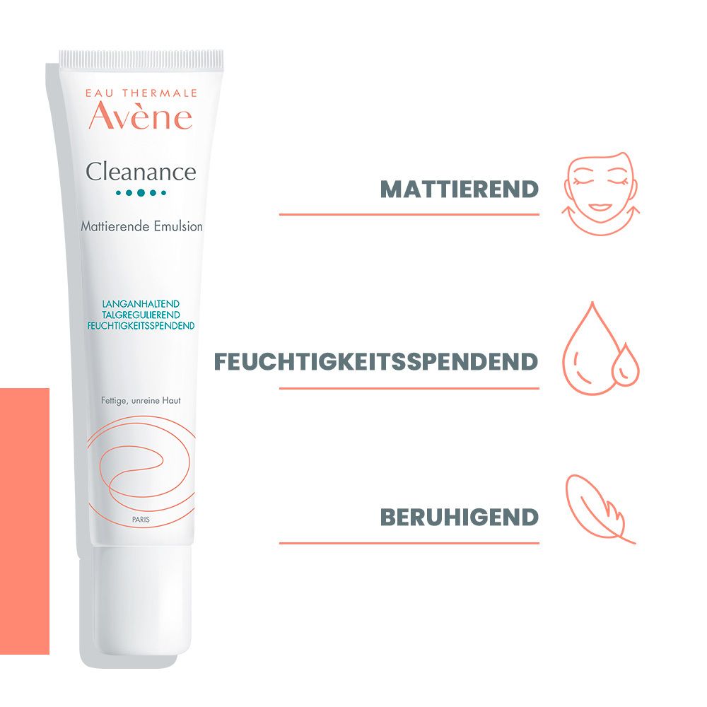 Avène Cleanance Mattierende Emulsion - mattierend bei unreiner Haut