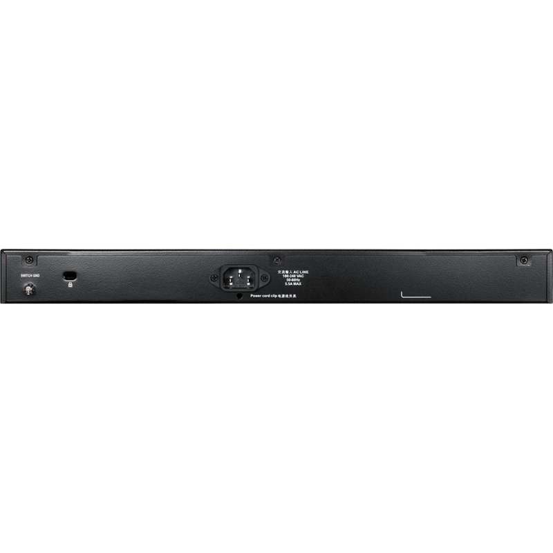 D-Link DGS-1510-28XMP Géré L2/L3 Gigabit Ethernet (10/100/1000) Connexion Ethernet, supportant l'alimentation via ce port (PoE) Noir, Gris