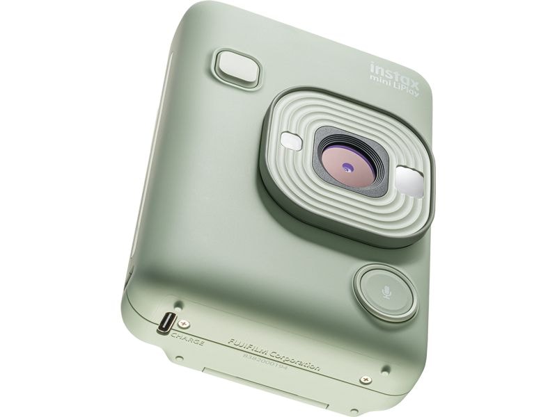 Fujifilm Fotokamera Instax Mini LiPlay Grün Hybrid-Sofortbildkamera