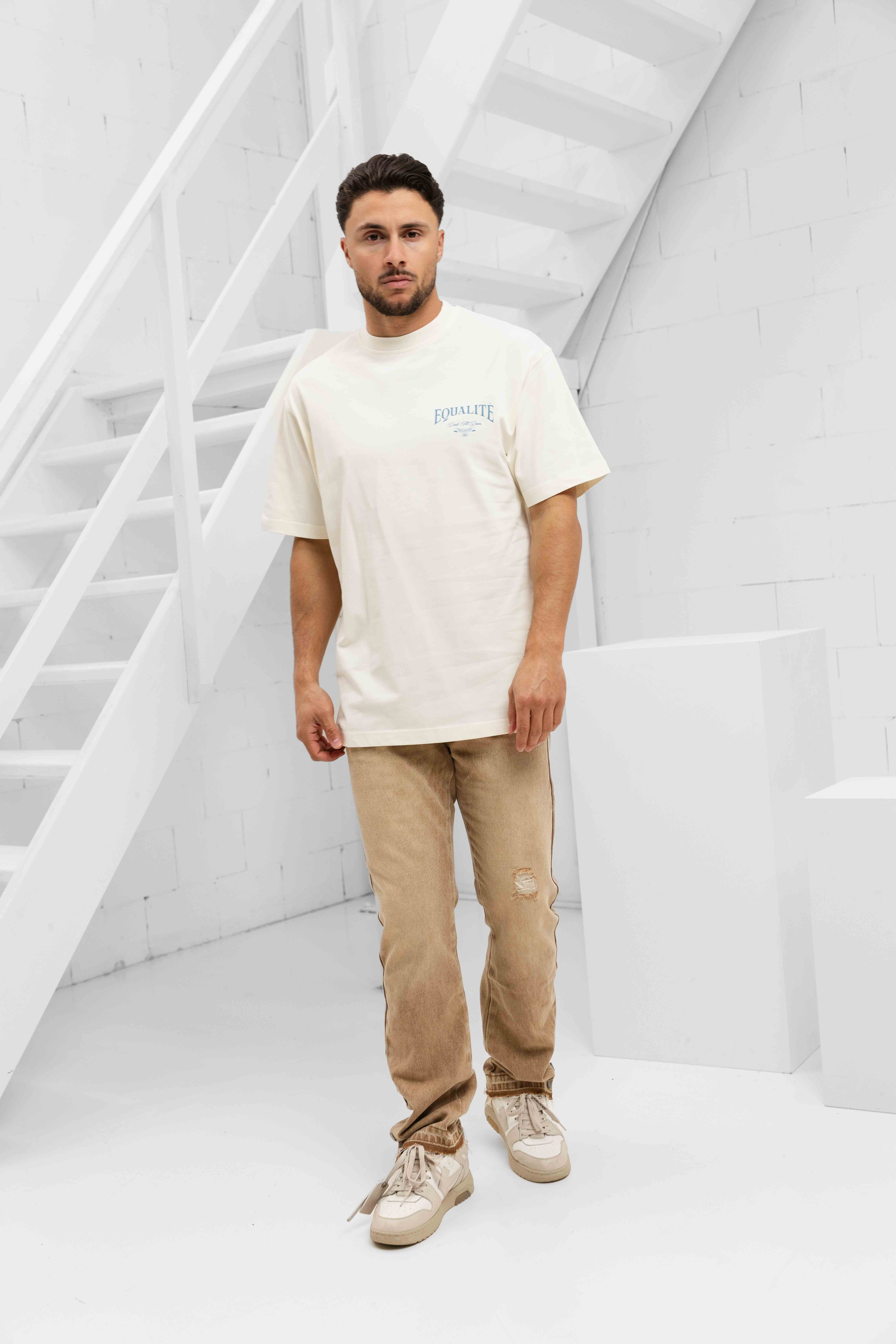 Project x Paris Large D'ensemble Jeans Heren Lichtbruin