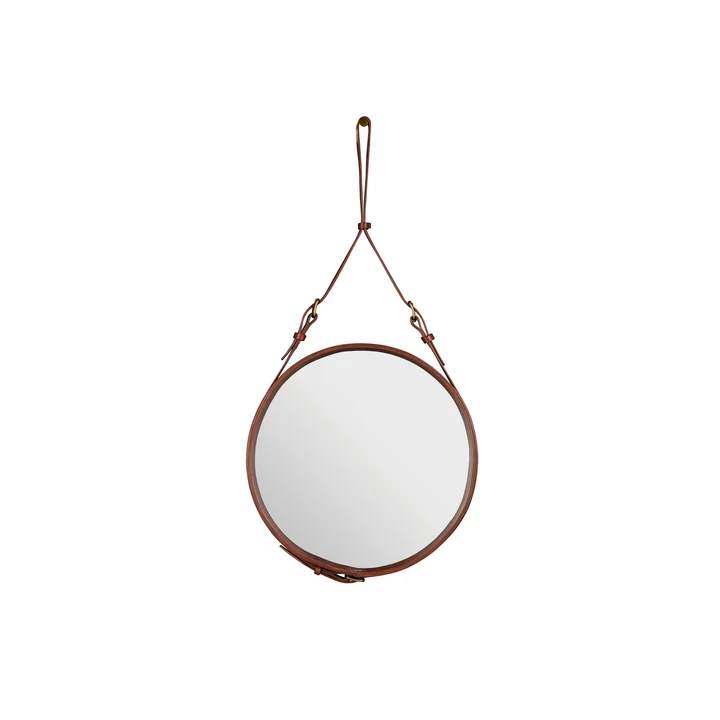 Gubi - Adnet Spiegel Ø 45 cm, braun