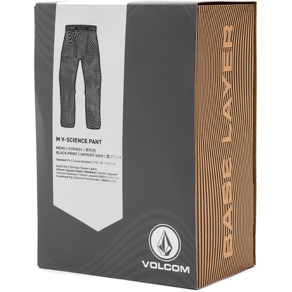 T-shirt thermique VOLCOM M V-SCIENCE PANT BLACK PRINT