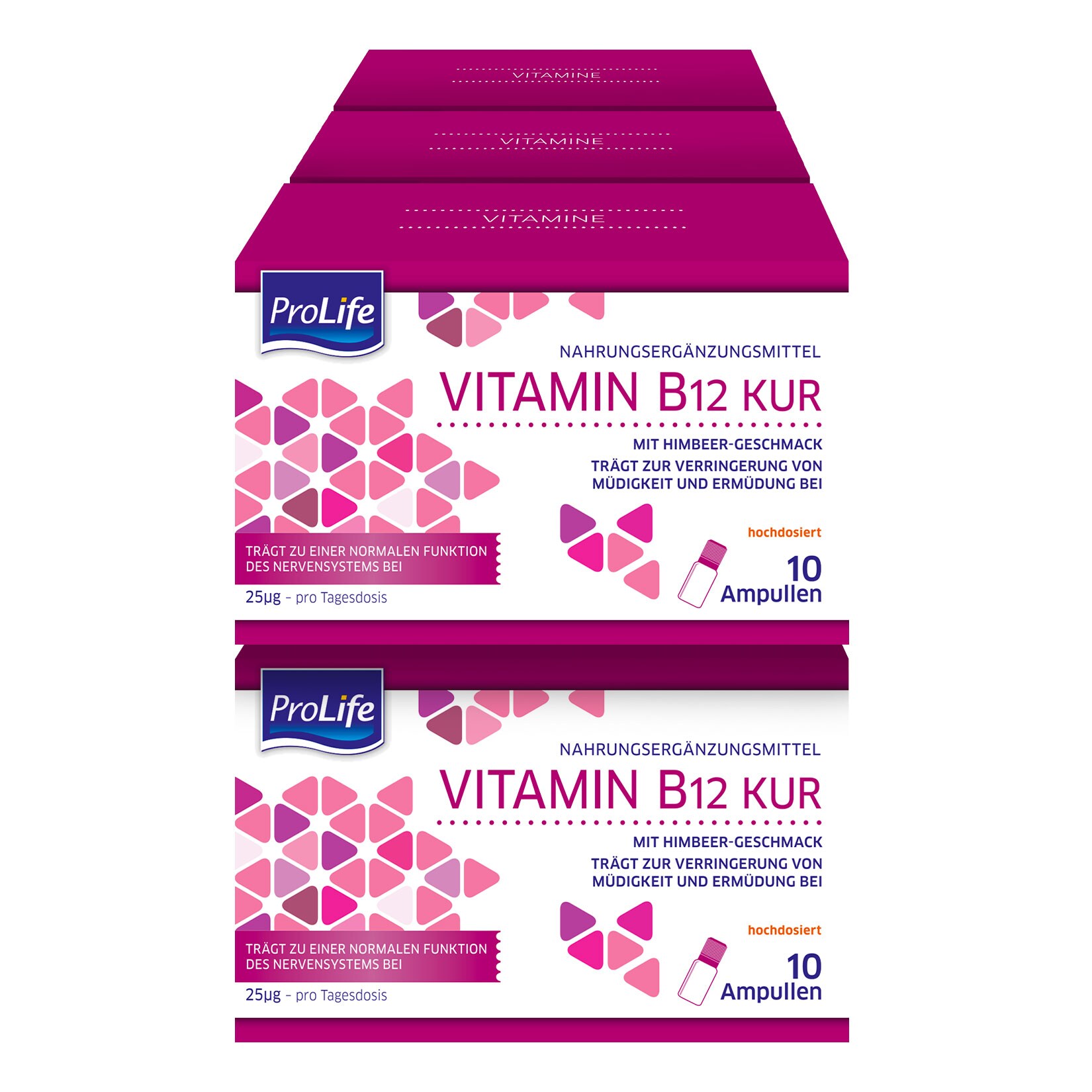 Pro Life Ampullen B 12 Vitamin Kur 10 Stück 80 ml, 6er Pack