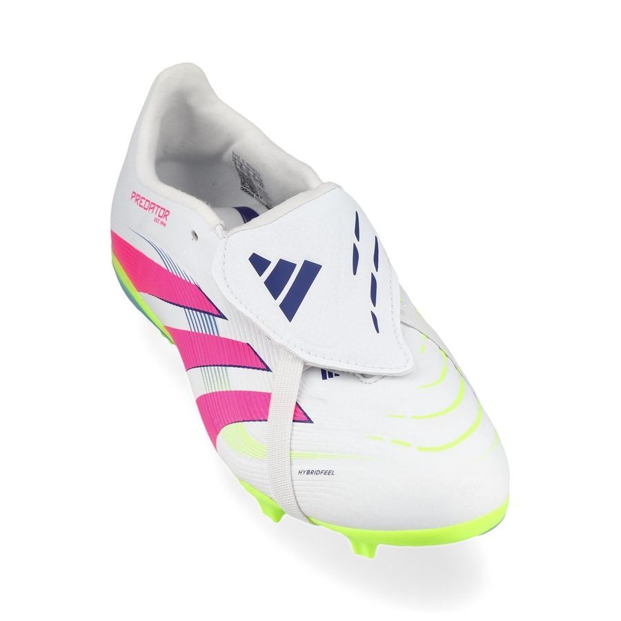 adidas Predator League Fold-over Tongue FG Celestial Victory - Blanc/Lucid Pink/Lucid Lemon Enfant
