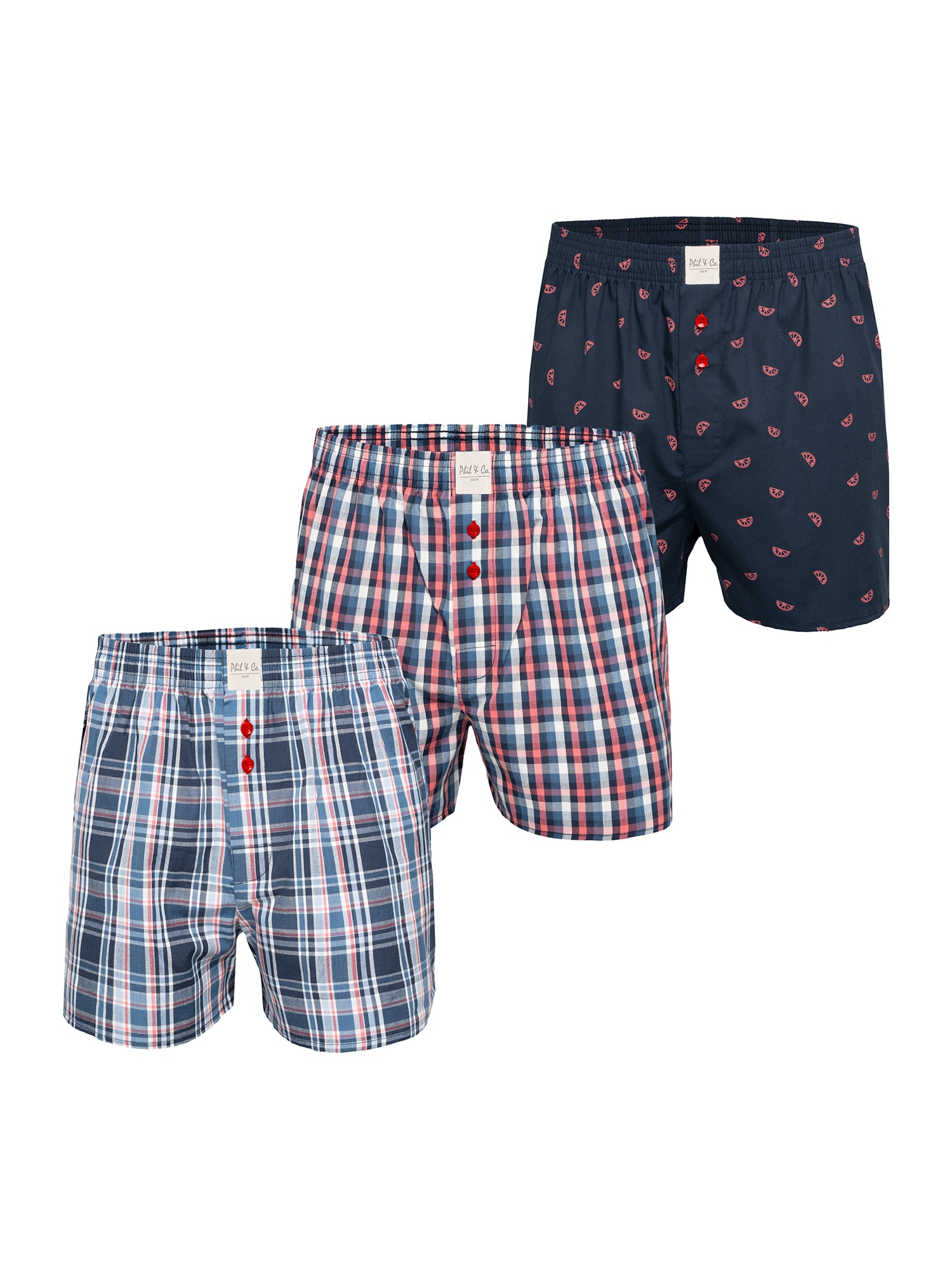 Phil & Co. Berlin Herren Boxer Classic 3er Pack