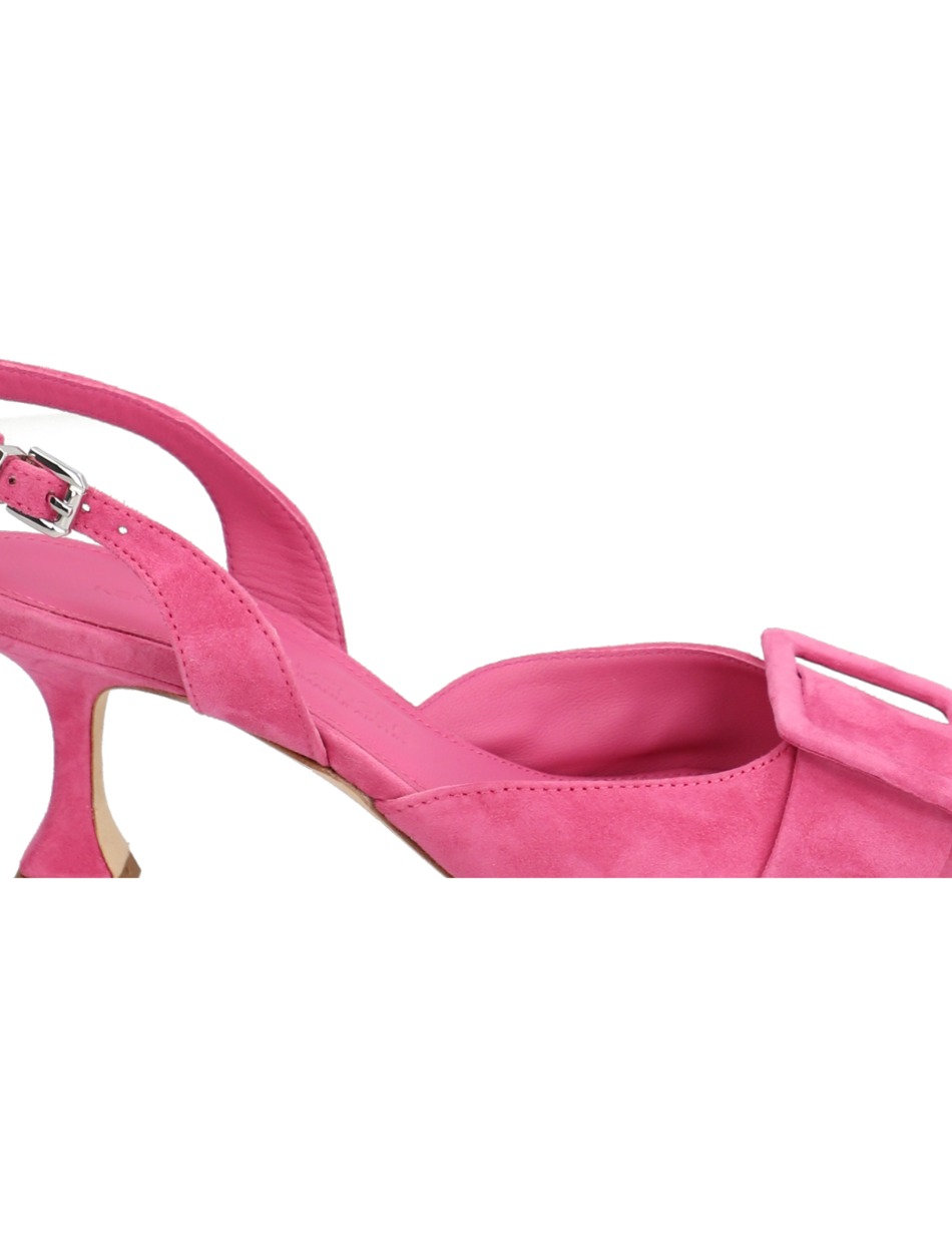 Veloursleder Slingpumps