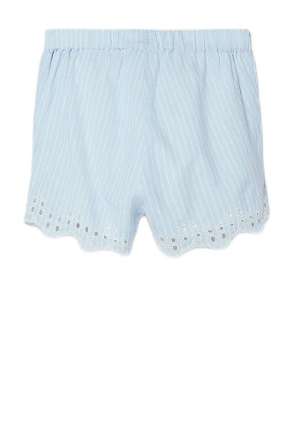 NAME IT gestreepte casual short NMFFESINNE lichtblauw