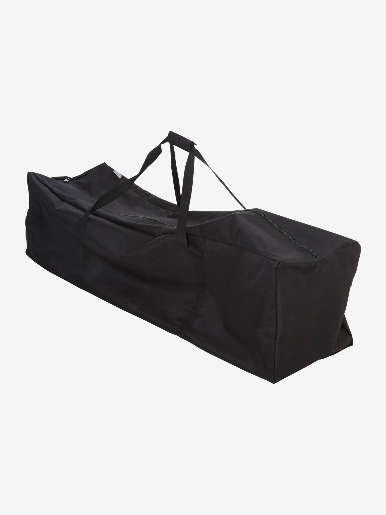 Bolsa de transporte para carrinho de bebê preta lisa de tamanho médio