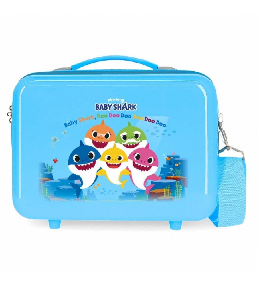 Bolsa de higiene pessoal adaptável Joumma Bags em ABS com estampa de Baby Shark - 29x21x15cm
