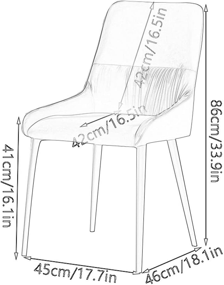 Küche Esszimmerstühle Technologie Stoff Küche Esszimmerstühle 6er Set, Robuste Blcak Karbonstahl Metallbeine Ergonomie Sitz Wohnzimmer Lounge Thekenstühle (Color : Blue)
