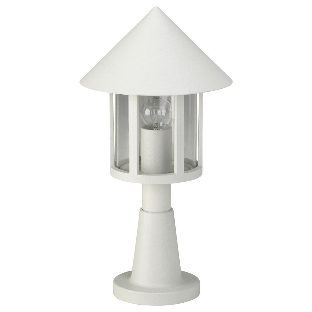 Sokkellamp A-252750, wit, gegoten aluminium, acrylglas, E27, IP44, 480x260mm
