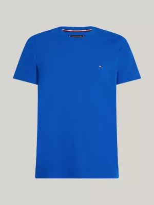 Camiseta Extra Slim Fit com Bordado de Bandeira