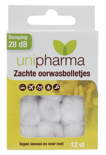 Unipharma Zachte Oorwasbolletjes 12ST