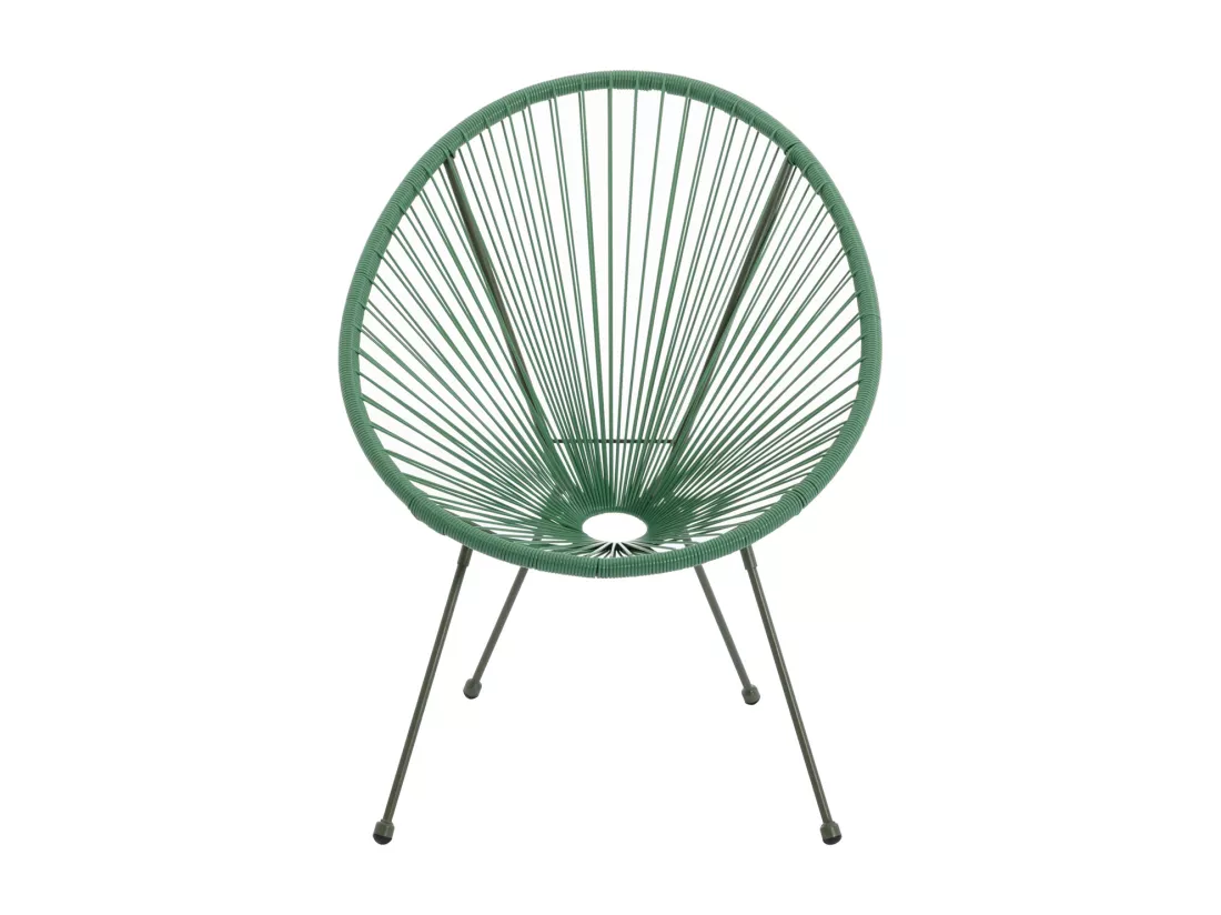 Lot de 2 fauteuils de jardin en fils de résine tressés - Kaki - ALIOS III de MYLIA