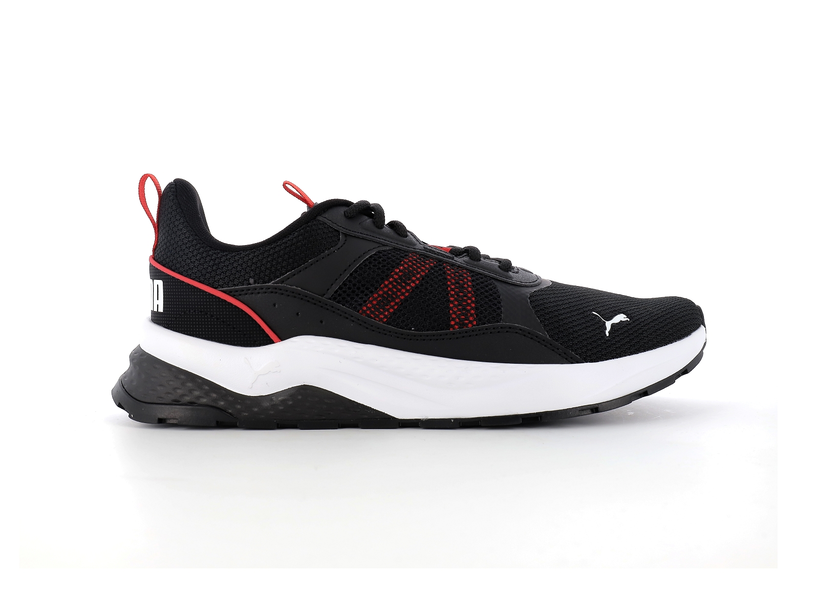 Puma-389213 Matières combinées Noir Rouge