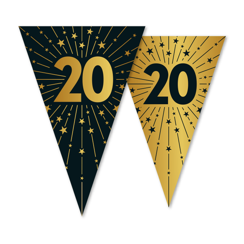 20 Jaar Slinger Goud Zwart 10m